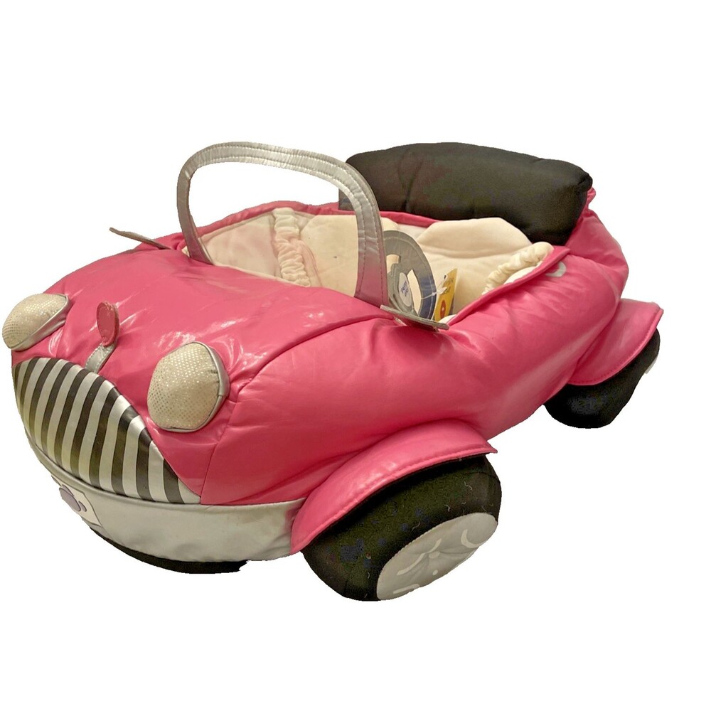 Build a Bear Crusin PINK Convertible Car 19" BBW Retired Plush w/Tags - No Sound